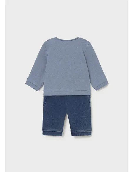 Conj. pantalon largo jacquard - Blue bell | MAYORAL