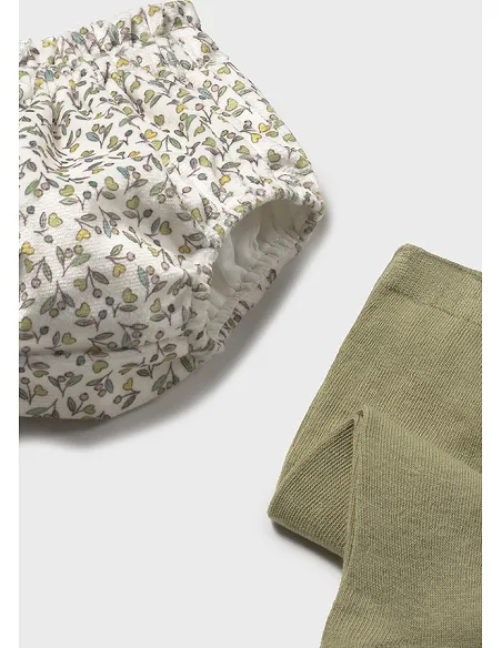 Conj. short y leotardo tricot - Aceituna  | MAYORAL