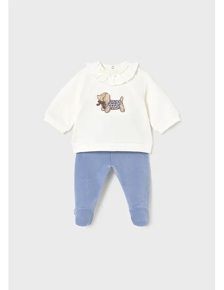 Conj. polaina combinado - Dream blue