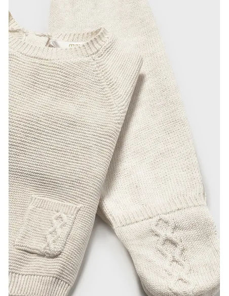 Conj. polaina y gorro tricot - Milk vig | MAYORAL