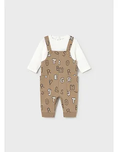 Pelele peto jacquard - Cacahuete  | MAYORAL