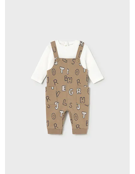 Pelele peto jacquard - Cacahuete  | MAYORAL