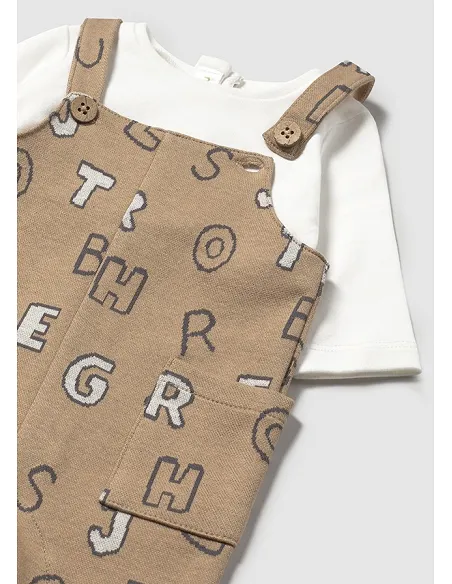 Pelele peto jacquard - Cacahuete  | MAYORAL