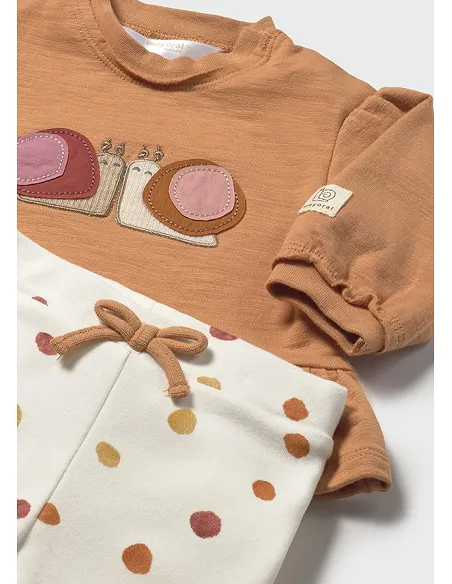 Conj. leggings 4 piezas - Canela   | MAYORAL