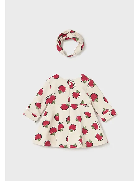 Vestido felpa estampado - Guinda   | MAYORAL