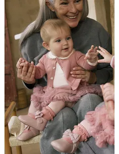 Conj. chaqueta falda 3 piezas - Petalo   | MAYORAL