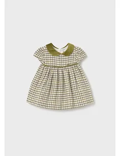 Vestido cuadros - Aceituna  
