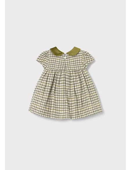 Vestido cuadros - Aceituna  