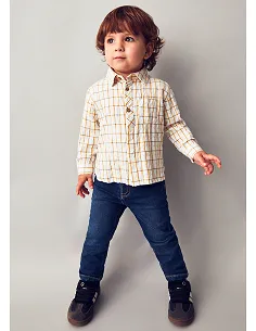 Pantalon soft denim - Oscuro    