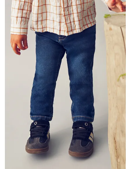 Pantalon soft denim - Oscuro    