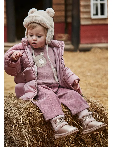 Pantalon largo punto pana - Orquidea | MAYORAL