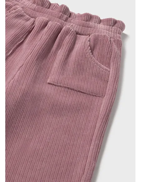 Pantalon largo punto pana - Orquidea | MAYORAL