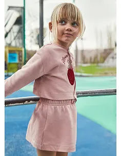 Vestido felpa 2 piezas - Nude    | MAYORAL