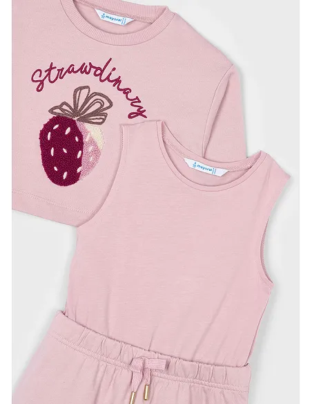 Vestido felpa 2 piezas - Nude    | MAYORAL