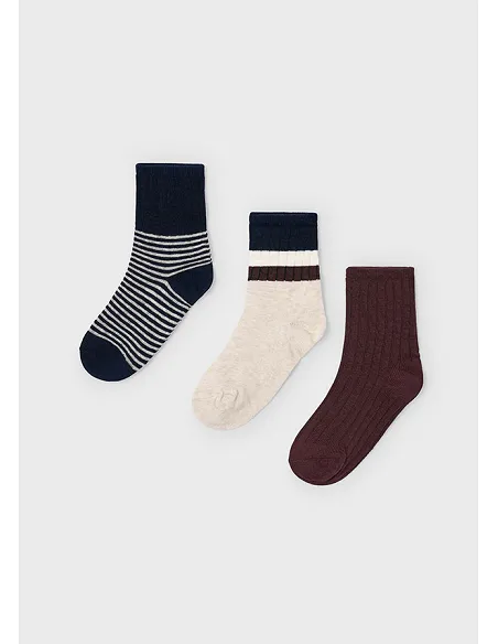 Set 3 calcetines - Ciruela   | MAYORAL