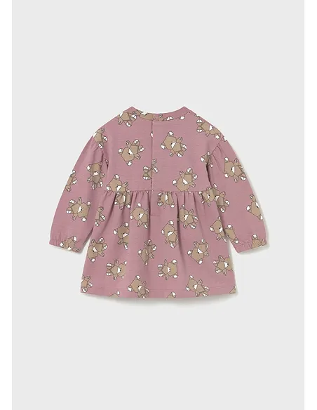 Vestido felpa estampado - Orquidea  | MAYORAL