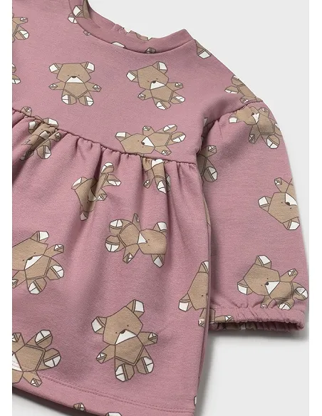 Vestido felpa estampado - Orquidea  | MAYORAL