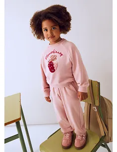 Chandal loose bordado - Nude | MAYORAL