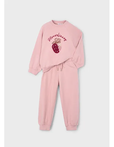 Chandal loose bordado - Nude | MAYORAL