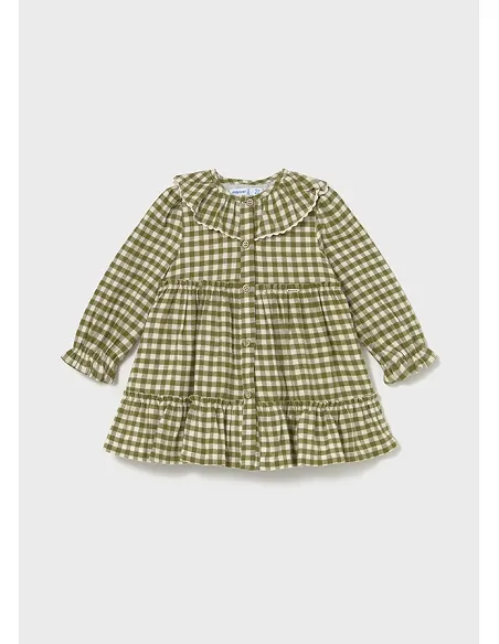 Vestido cuadro vichy - Laurel   | MAYORAL