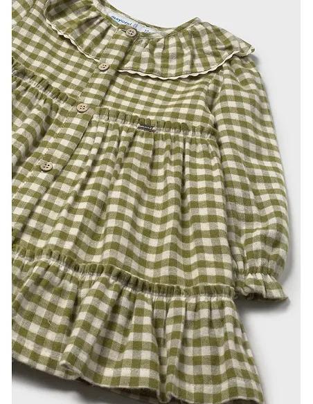 Vestido cuadro vichy - Laurel   | MAYORAL