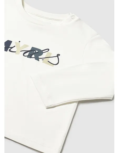 Camiseta m/l basica - Nata    | MAYORAL