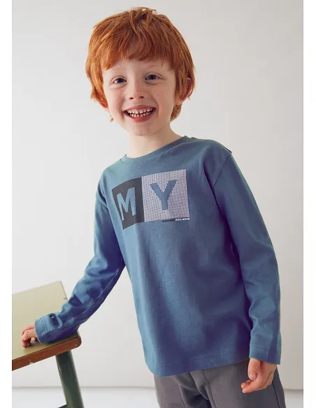 Camiseta m/l basica - Acero    | MAYORAL