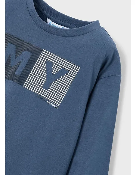 Camiseta m/l basica - Acero    | MAYORAL