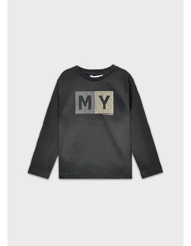 Camiseta m/l basica - Sombra   | MAYORAL