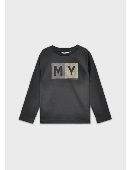 Camiseta m/l basica - Sombra   | MAYORAL
