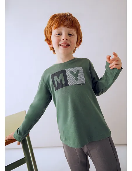 Camiseta m/l basica - Abeto    | MAYORAL