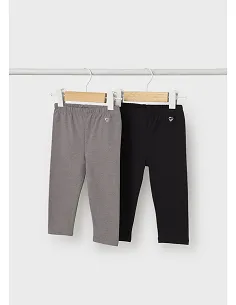 Set 2 leggings basicos - Negro    | MAYORAL