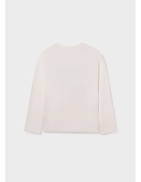 Camiseta m/l basica - Nata    | MAYORAL