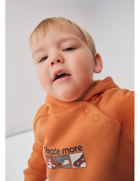 Pullover capucha - Calabaza  | MAYORAL