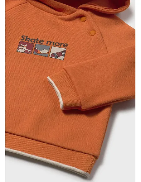 Pullover capucha - Calabaza  | MAYORAL