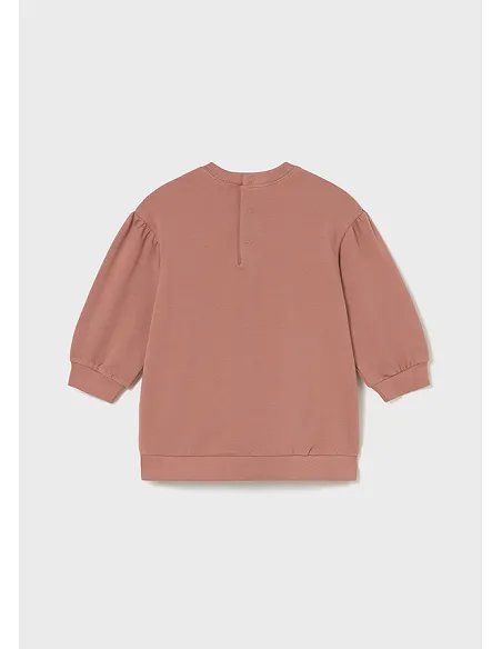 Vestido felpa grafica - Arcilla   | MAYORAL