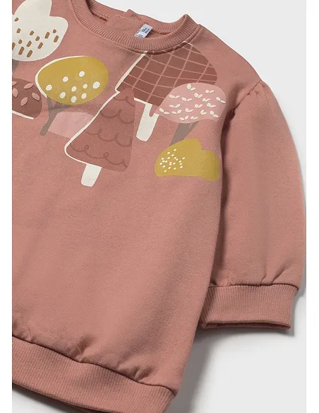 Vestido felpa grafica - Arcilla   | MAYORAL