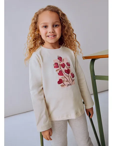 Camiseta m/l - Almendra  | MAYORAL