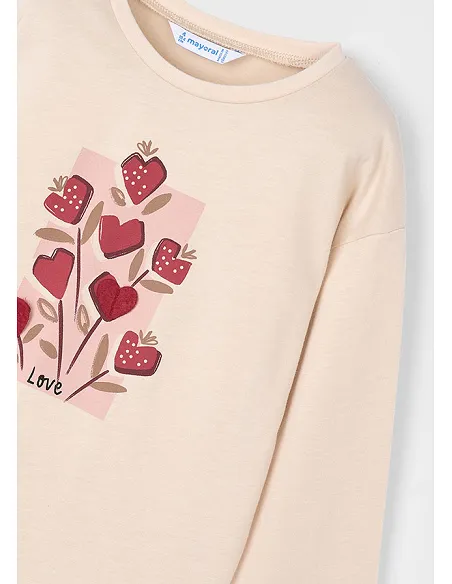 Camiseta m/l - Almendra  | MAYORAL