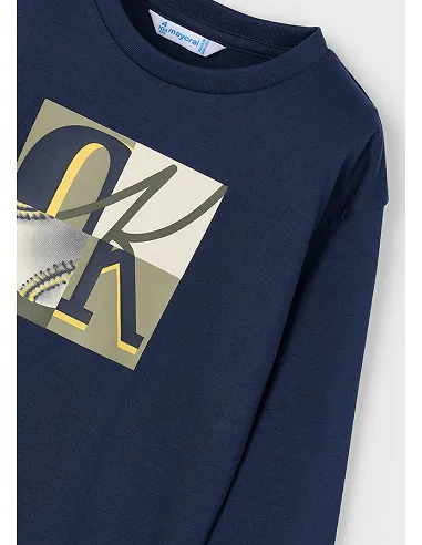 Camiseta m/l semibasica - Azul    | MAYORAL