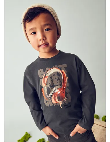 Camiseta m/l cascos - Sombra   | MAYORAL