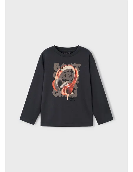 Camiseta m/l cascos - Sombra   | MAYORAL