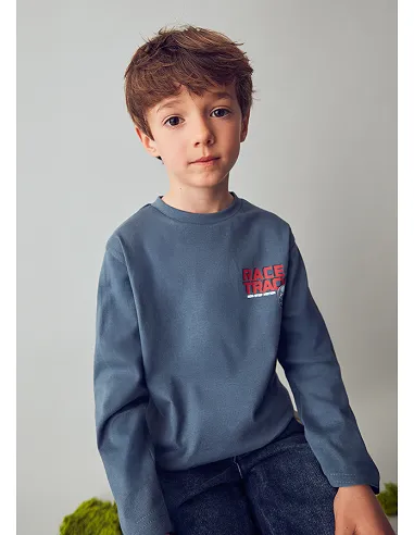 Camiseta m/l "race track" - Acero    | MAYORAL