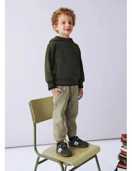 Pullover capucha - Oliva    | MAYORAL