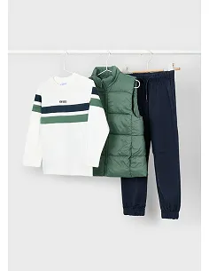 Conj. punto con chaleco - Abeto-mari | MAYORAL