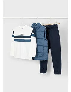 Conj. punto con chaleco - Acero-mari | MAYORAL