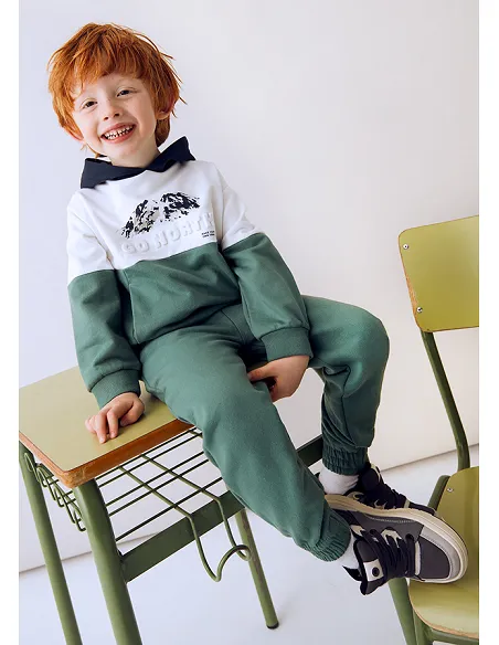 Chandal pullover 2 pantalones - Abeto    | MAYORAL