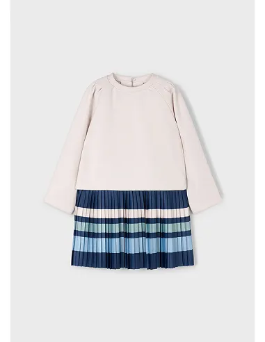 Vestido combinado rayas - Arena    | MAYORAL