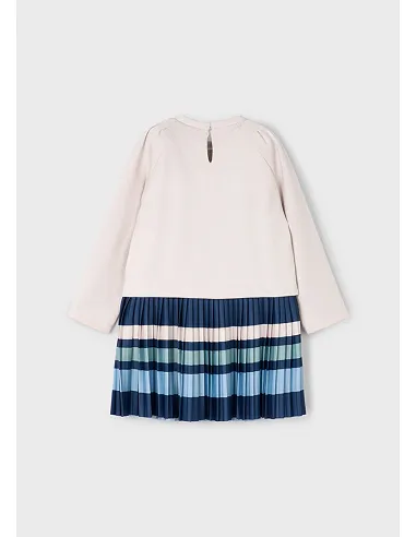 Vestido combinado rayas - Arena    | MAYORAL