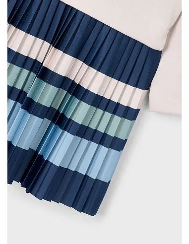 Vestido combinado rayas - Arena    | MAYORAL